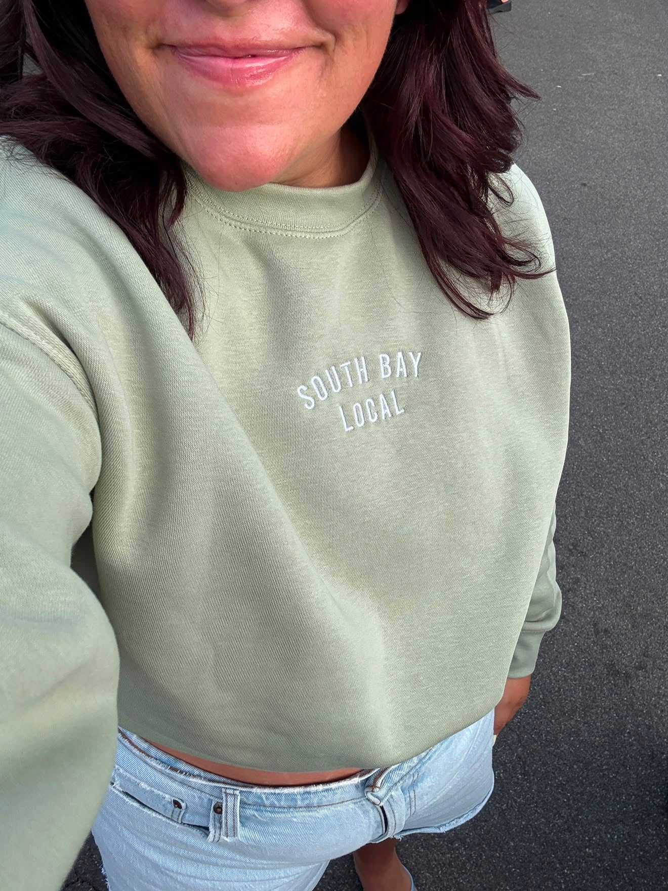 South Bay Local Women's Crop Sweatshirt