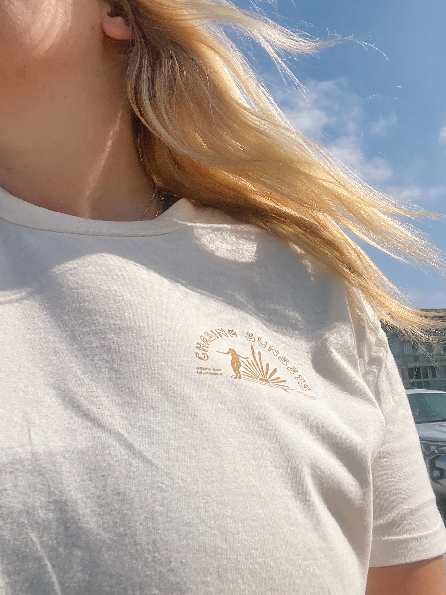 Chasing Sunsets Women's Crop Tee