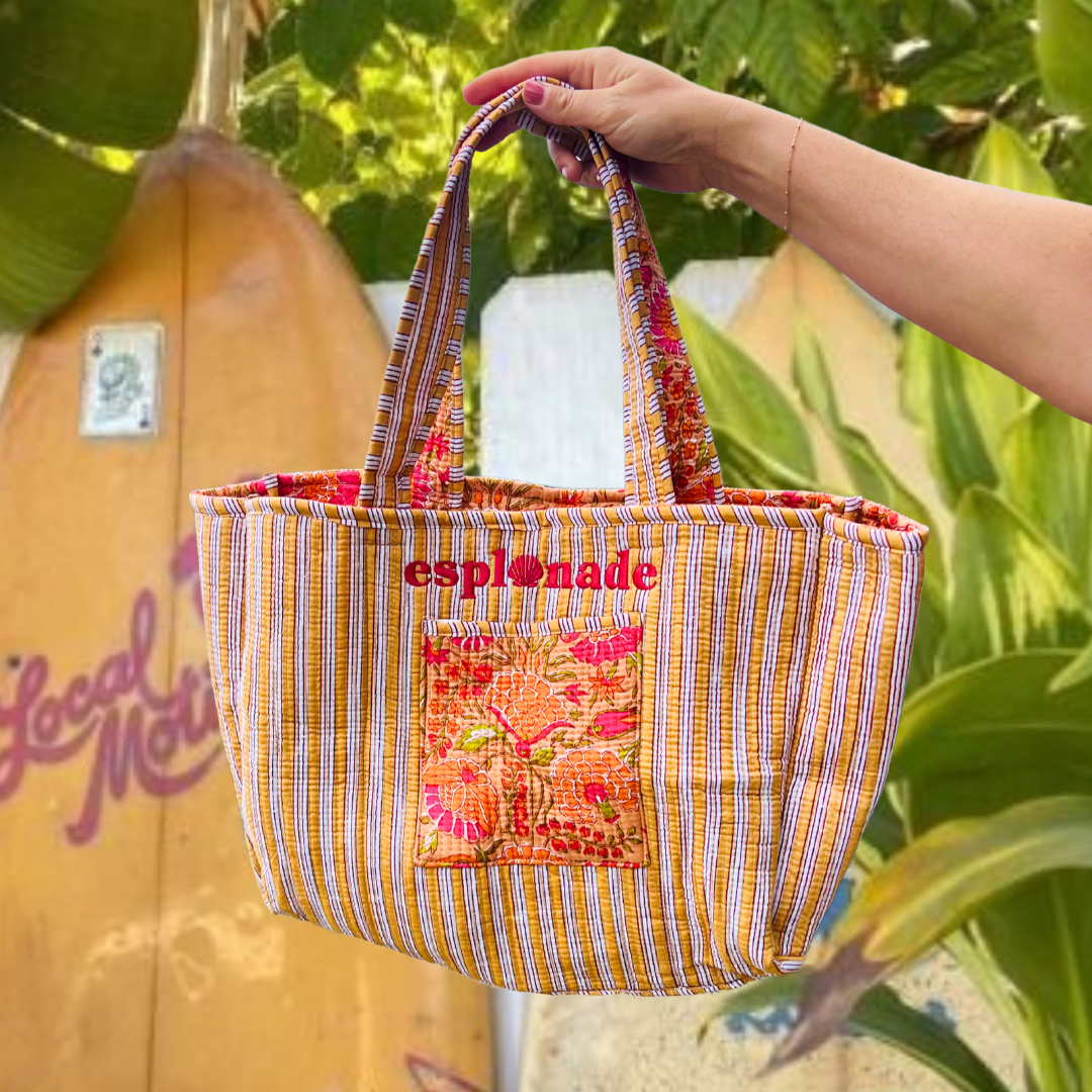Riviera Quilted Tote Bag