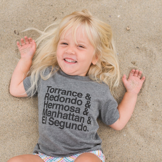 Beach Cities Lineup Kids Tee