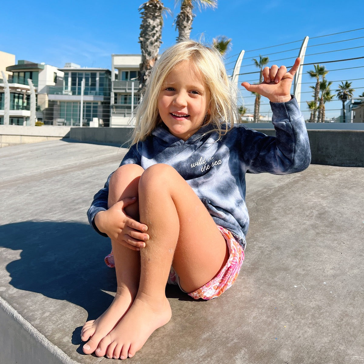 Wild as the Sea Youth Pullover Hoodie